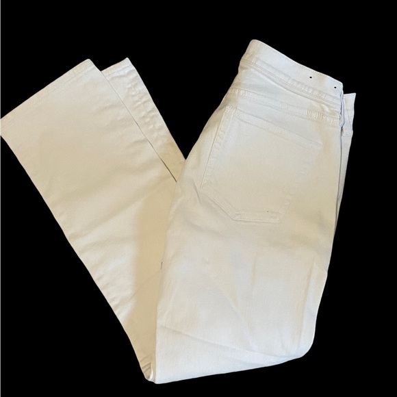 J. Crew White Denim Stretch Slim Straight Leg Jeans Size 27 / 29 - Picture 4 of 6